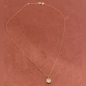 10k Gold Necklace with Diamond Pendant